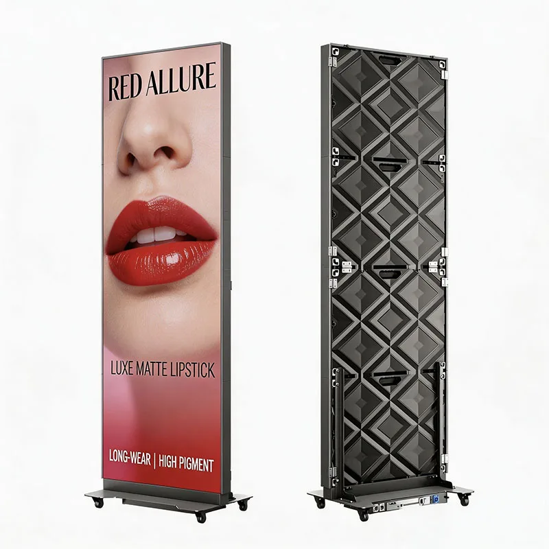 Smart LED Poster Screen P2.5 Standing Poster Advertising Digital Signage Full HD Indoor Animation Text Agency Shopping Mall