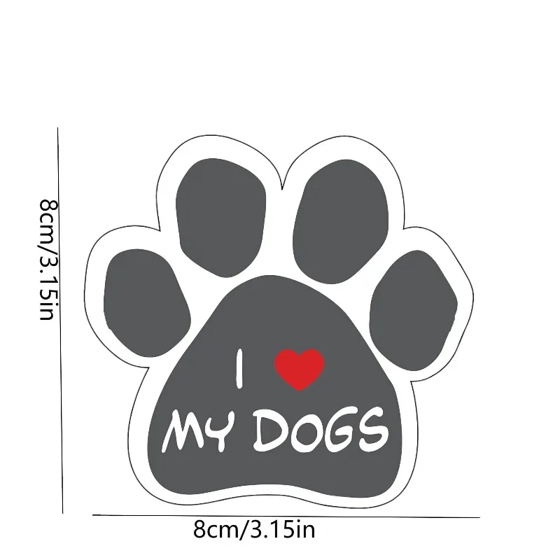 Car Air Freshener Dog Paw Print Hanging Scent Card for Car Interior Decor Rearview Mirror Ornament Gift