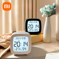 Xiaomi LED Alarm Clock for Bedside Wake Up Digital Table Calendar with Indoor Room Temperature Thermometer Humidity Hygrometer