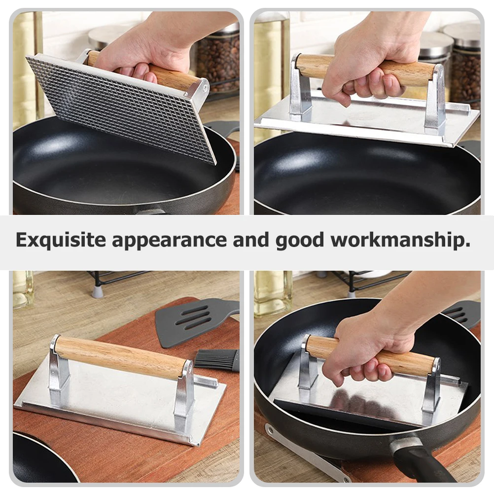 

Aluminum Meat Press Patty Maker Hamburger Smasher Portable Grill Tool Burgers Non Stick Mold Sturdy Kitchen Gadgets