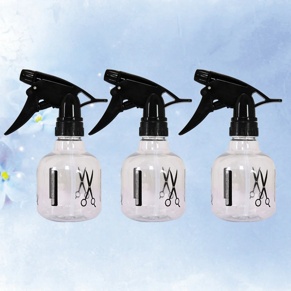 3 個スプレーボトル空のプラスチック詰め替え可能な細かいミスト旅行多機能理髪ヘアカット花水ポータブルスプレー