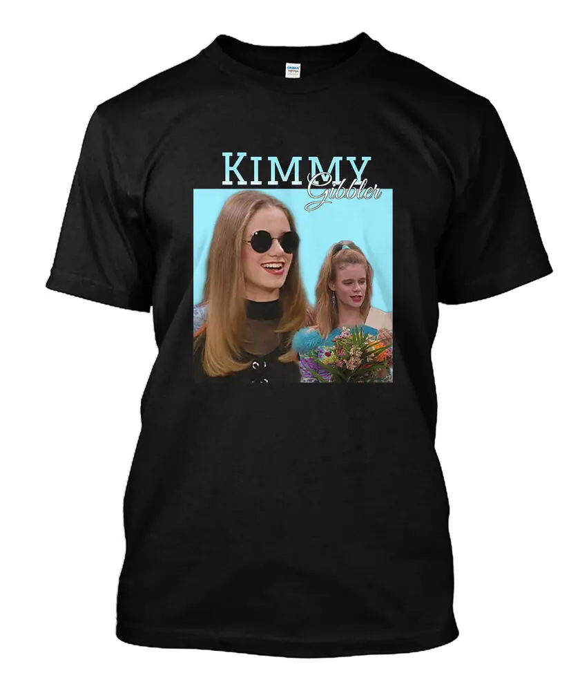 

Черная Футболка NWT kimmy gibbler, размер меньше, другой размер, звоните мне, мужские женские футболки A1and