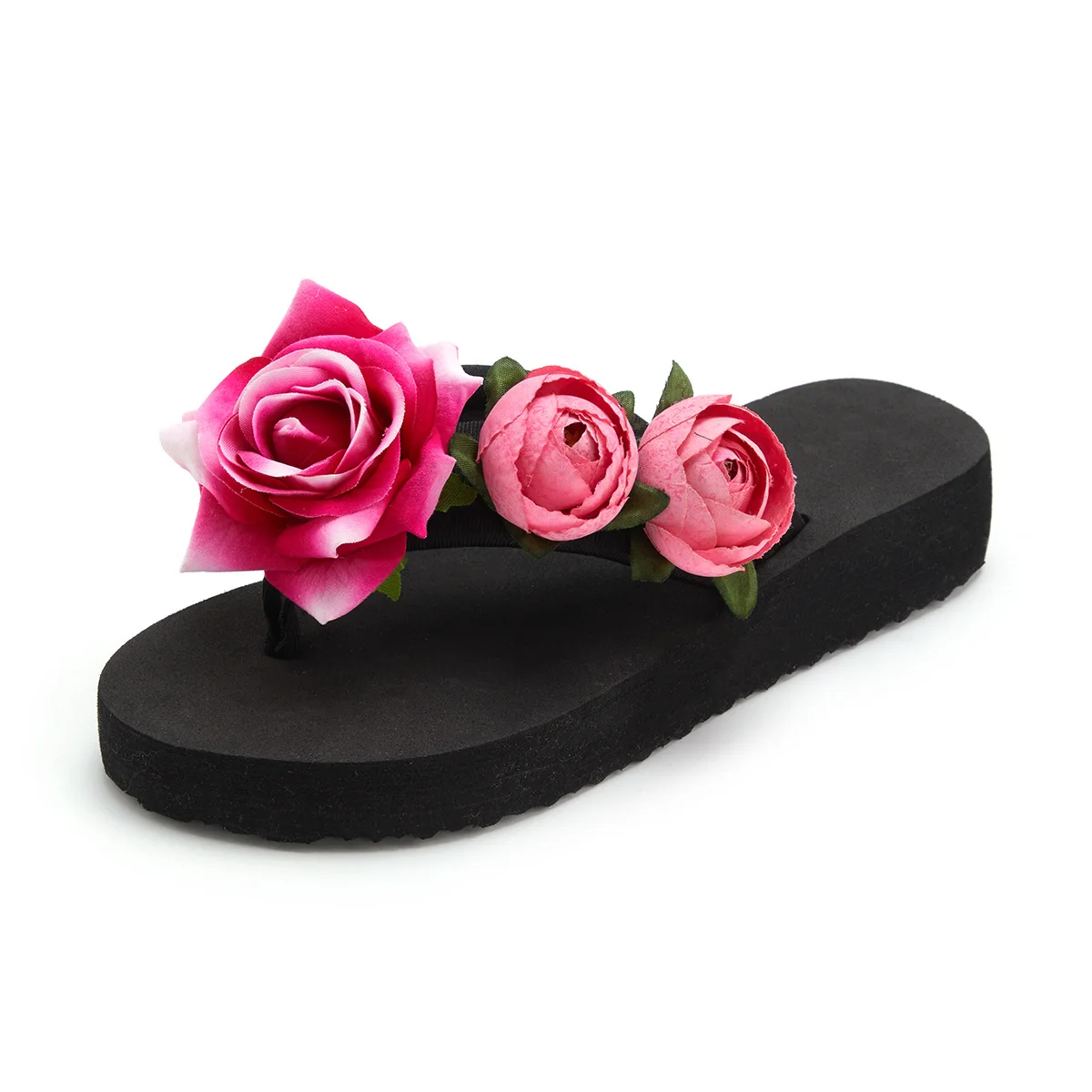 Vrouwen Sandalen 2024 Zomer Mode Slippers Voor Vrouwen Slippers Open Teen Bloemen Bohemian Platform Sandalen Strand Outdoor Schoenen