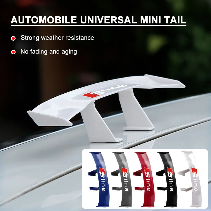 

Мини-спойлеры для автомобилей, декоративные элементы экстерьера, универсальные декоративные накладки на крышу для Audi Sline TT Q2 Q3 Q5 Q7 Q8