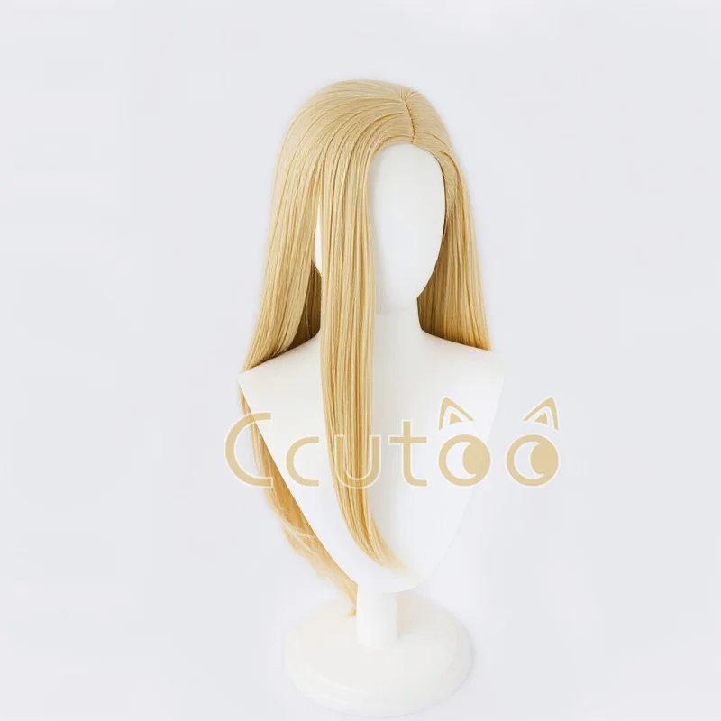 Anime Gyro Zeppeli Cosplay Wig Julius Caesar Zeppeli Golden Long 70cm Straight Synthetic Hair Halloween Role