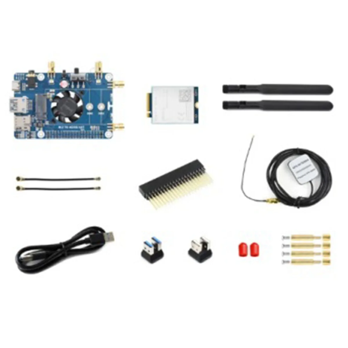Novo-para raspberry pi lte cat 6 chapéu de comunicação EM060K-GL LTE-A posicionamento gnss multibanda global (1 conjunto) durável fácil de usar