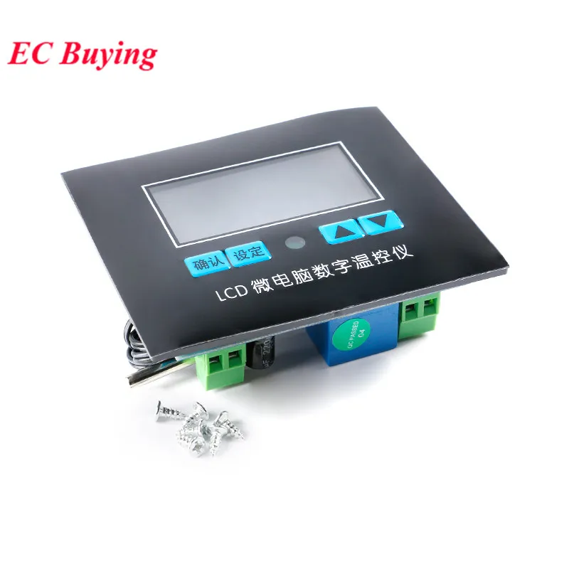 Microcomputer Digital Display Temperature Control Switch DC 12V 24V AC 220V LED Thermostat NTC Sensor High Precisio 0.1 XH-W1412