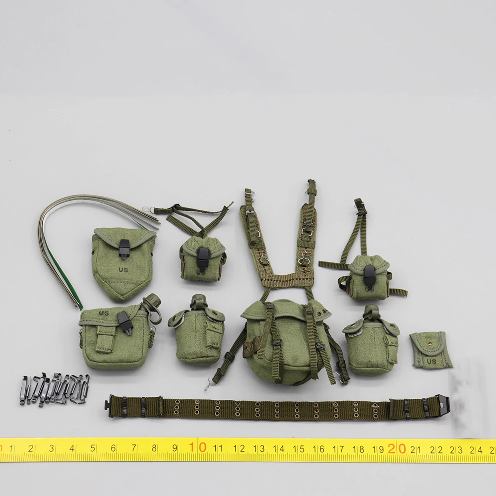 1/6 QORANGE QOTOYS QOM-1035 US. Vietnam Series 101st Soldier Hang Chest Vest Bag Waist Belt Medal For 12