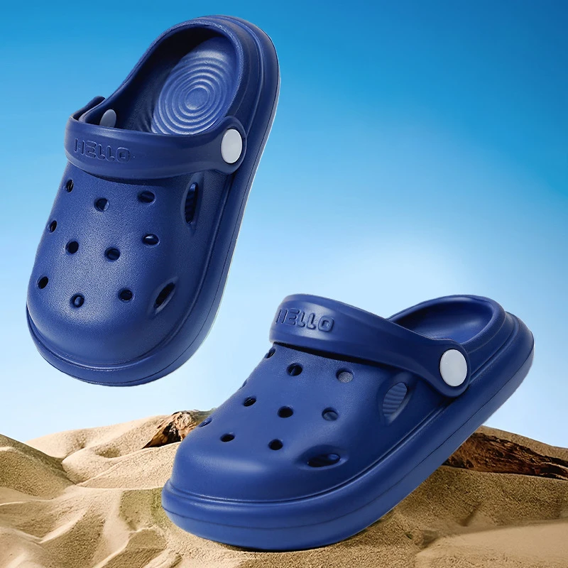 Graden Shoes For Children New Trendy Summer Thick Sole Lightweight Anti-slip Fashion Beach Breathable Slippers Sandals