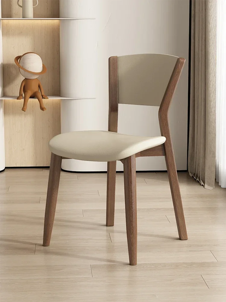 Wooden Minimalist Designer Bedroom Dining Chairs Nordic Modern Kitchen Chairs Cadeiras De Jantar Dining Room Furniture Soft