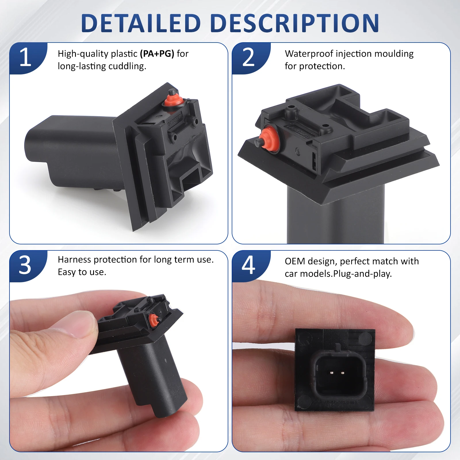 6554ZZ 6554.ZZ الباب الخلفي الجذع التمهيد الباب الخلفي الإصدار التبديل مقبض زر التبديل لسيتروين C3 C4 بيجو 206 207 307 308 5008