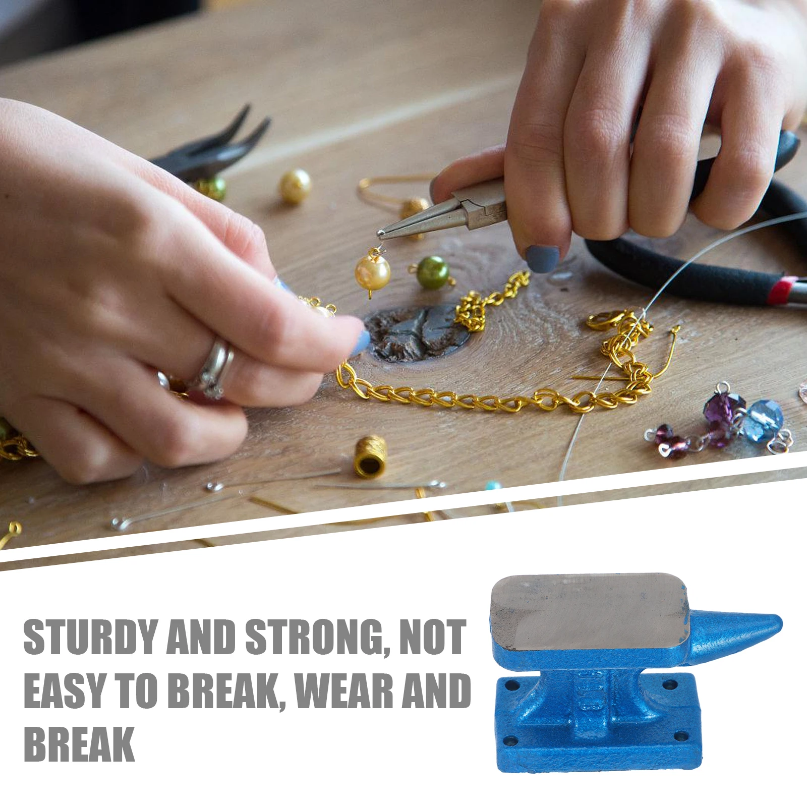 Mini Pad DIY Horn Jewelry Hammering Block for Making Multifunction Work Tool