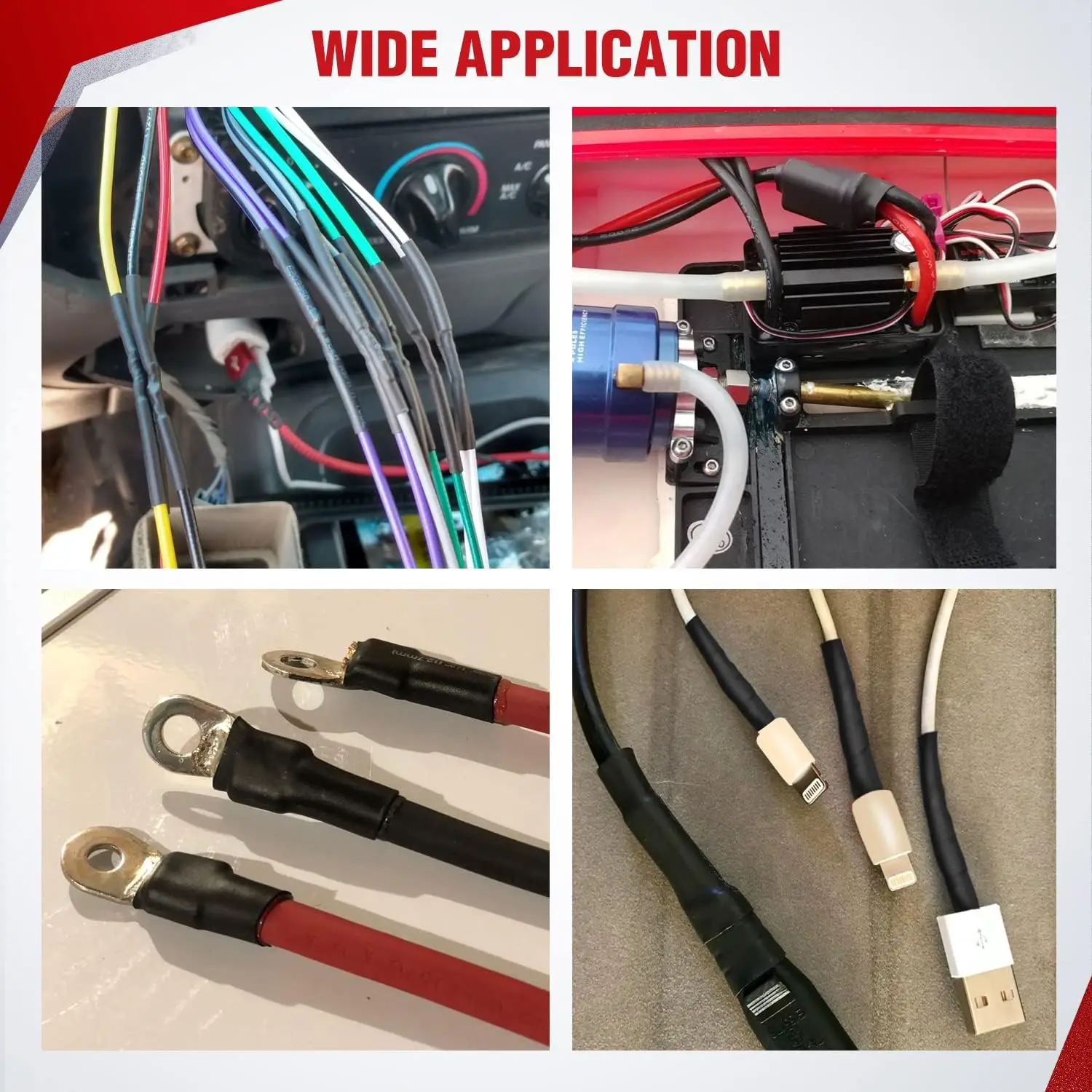 Heat Shrink Tube Kit Electrical Connection Cable Insulation Sleeves Wire Protecter Thermoresistant Tubing Shrink Wire Wrapping