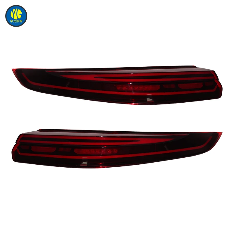 ポルシェ パナメーラ 2014-2016 970.2用 自動車部品 テールライト LEDテールランプ レッドレンズ 新品 12V電圧