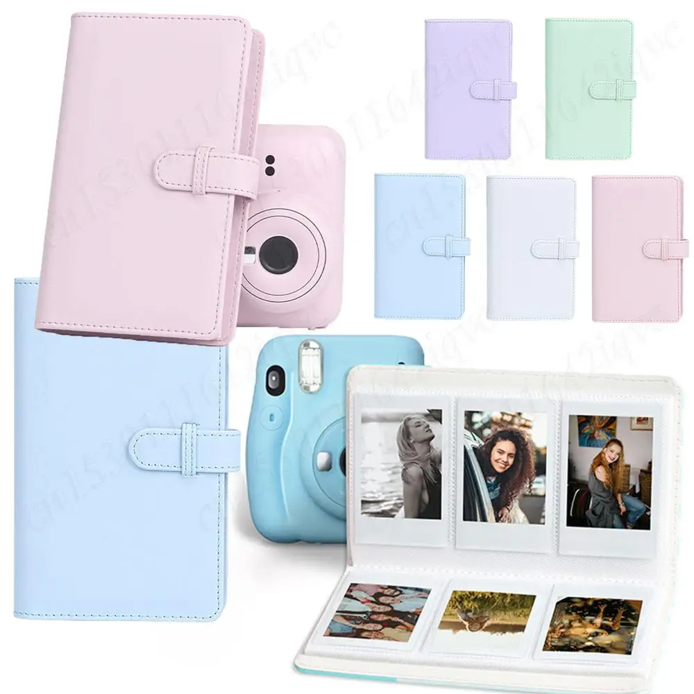 108 Sheets Mini Film Photo Album Mini Album High Capacity Ticket Card Collection Book for Fujifilm Instax Mini 12 Photo Album