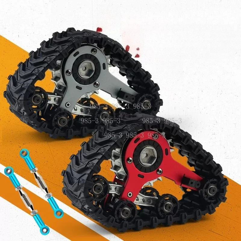 Crawler Accessories DIY Replacement Parts 4 Pcs Metal Upgrade Track Wheel Set for RC Model Car
