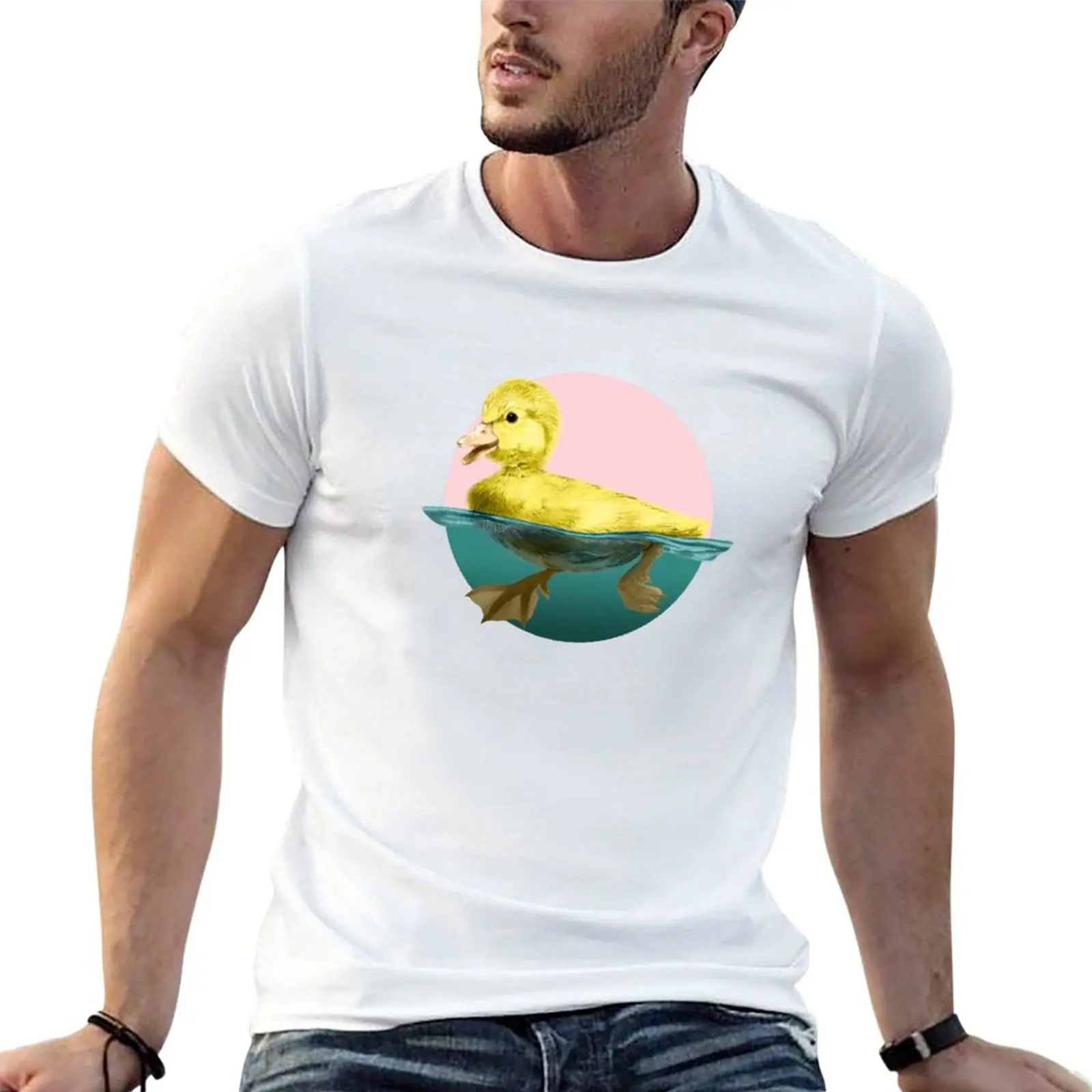 New Cute Duckling T-Shirt summer tops t shirt man Blouse new edition t shirt sweat shirts, men