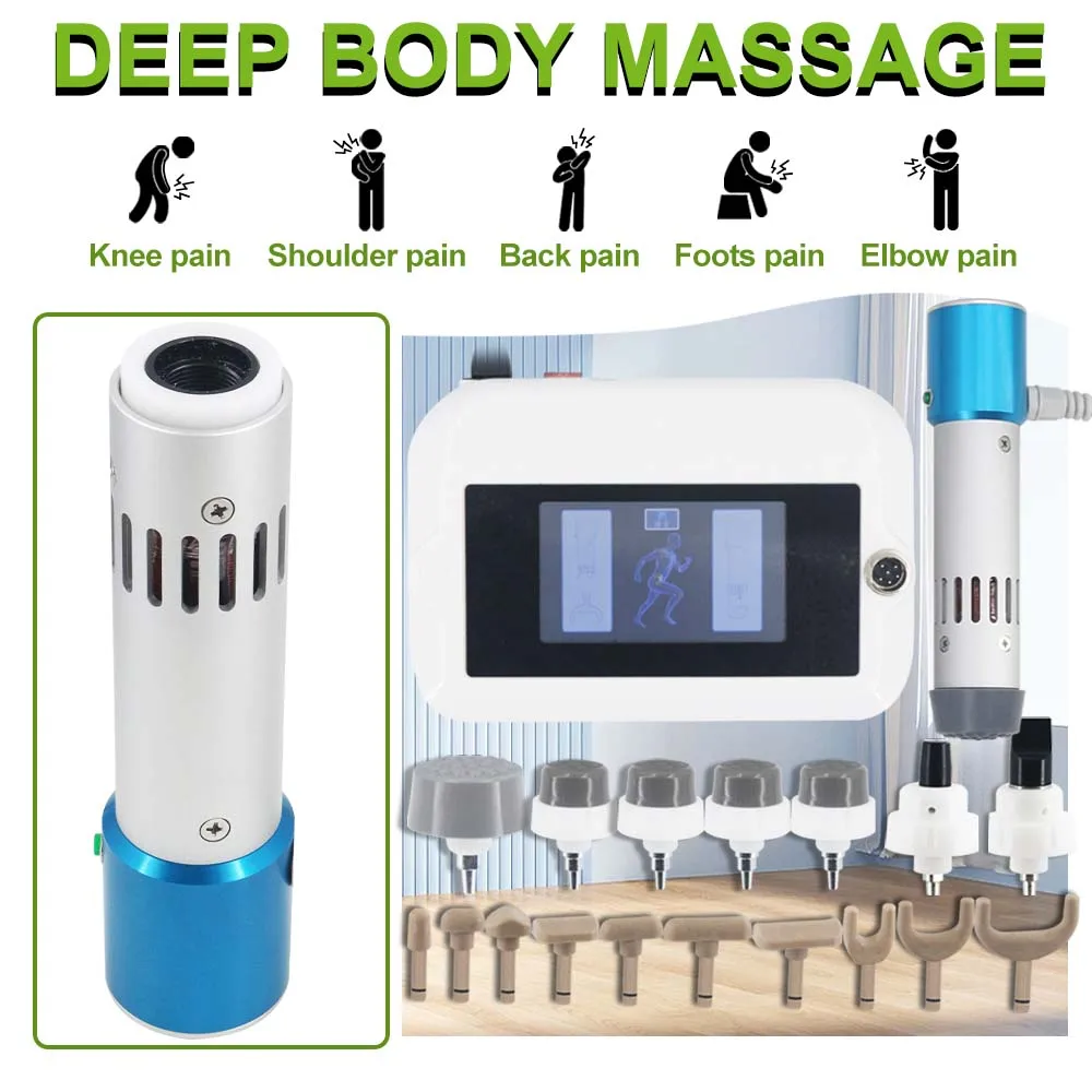 Portable Shockwave Therapy Machine For ED Treatment And Sports Injury 2 IN 1 Chiropractic Adjusting Tools Dual System