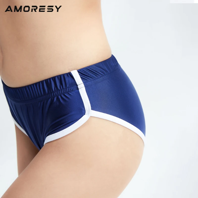 AMORESY CelaJosé-Pantalon sexy et soyeux, tendance, élastique, pour le fitness, le yoga, la plage, pour les étudiants