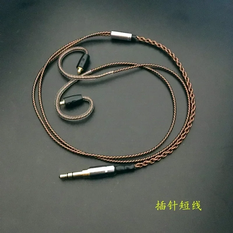 Cabo de fone de ouvido curto compatível com bluetooth, fio de fone de ouvido diy 45cm-50cm mmcx ie80 im50 ue900 tf10 a2dc