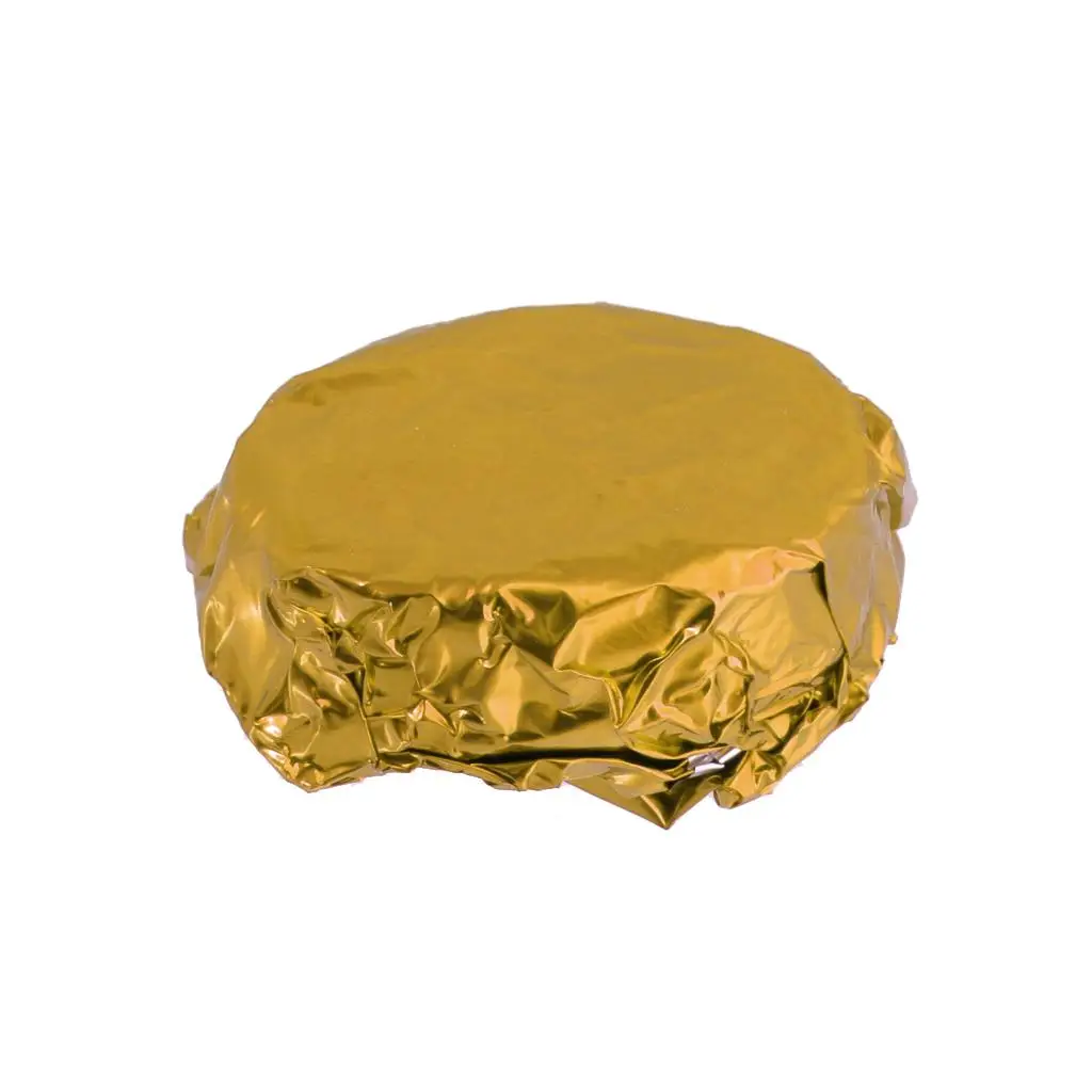 Gold Square Aluminum Foil Candy Wrapper Chocolate Making Paper for Wedding Banquet Party Favors Supply