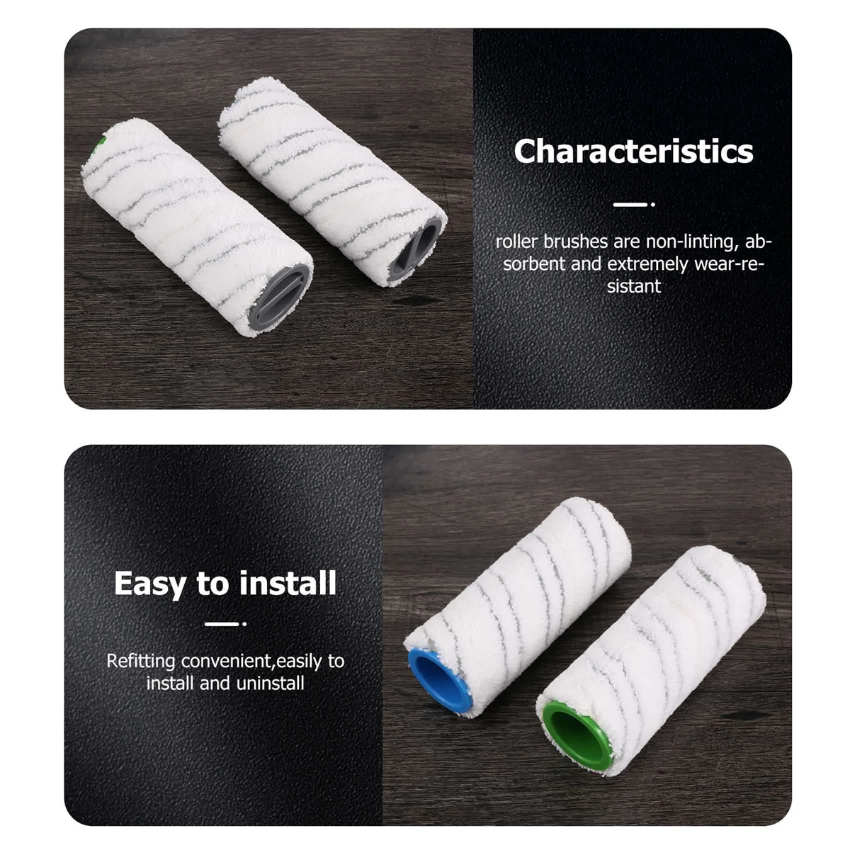 Набор роликов A86I-8 предметов для электрического очистителя пола Karcher FC7 FC5 FC3 FC3D 2.055-007.0/2.055-006.0