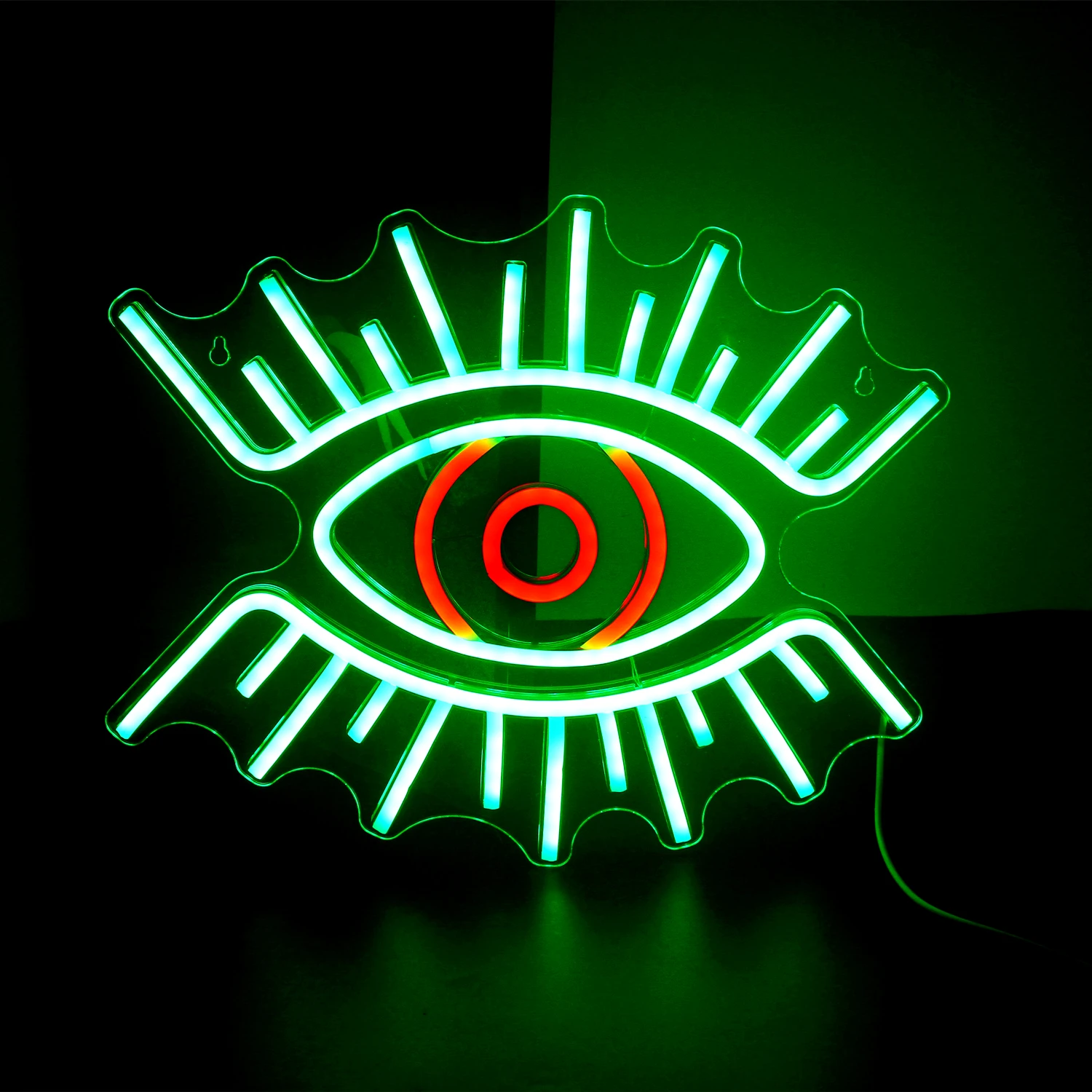 Imagem -03 - Mau-olhado Neon Sign Led Room Wall Decor Alimentado por Usb Acrílico com Interruptor Presente de Natal Quarto Infantil Decoração para Festas de Aniversário