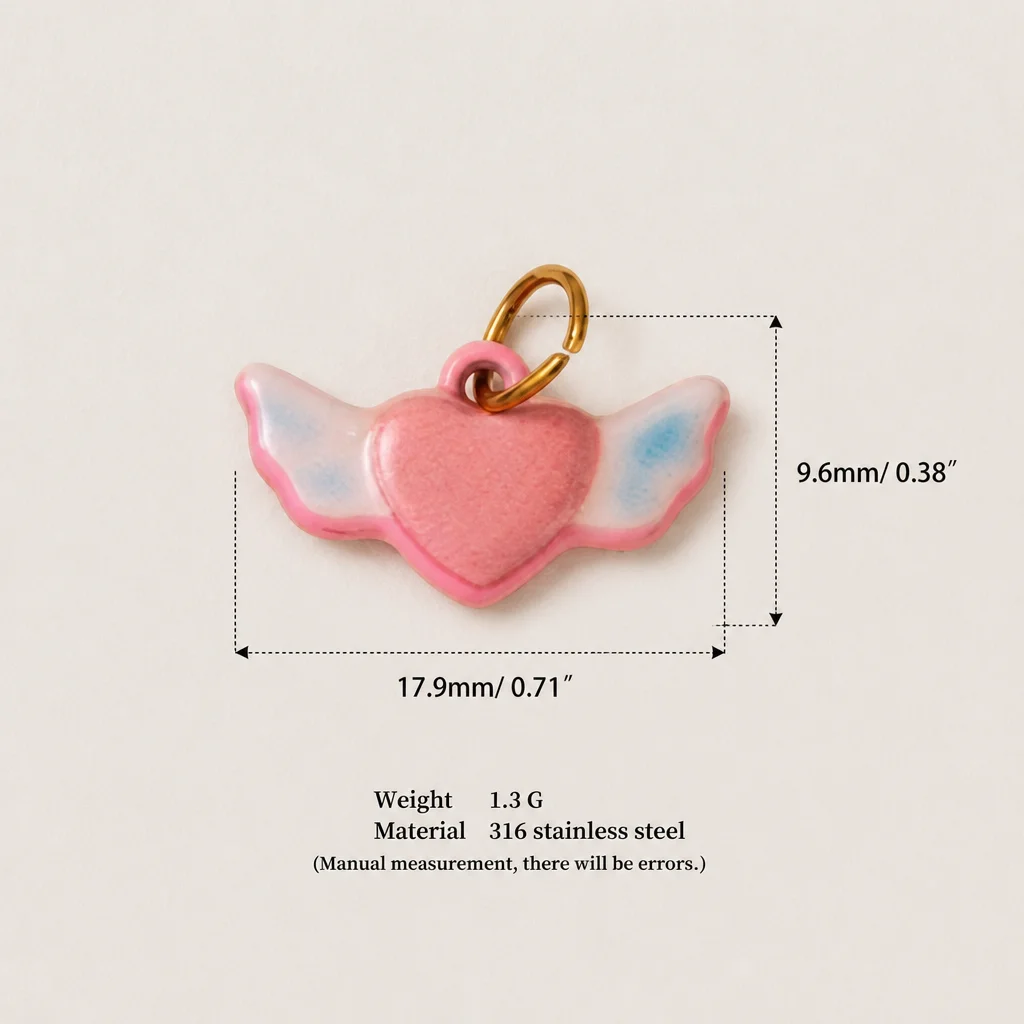 316 Edelstahl PVD 18K vergoldeter, wasserdichter und anlaufgeschützter Anhänger für DIY-Schmuckherstellung, Armband- und Halskettenzubehör. – Detail 4