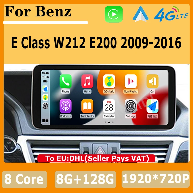 

Android AUTO Apple Carplay For Mercedes Benz E Class W212 Factory Price 8 Core Car Video Player Navigation Multimedia Screen 4G