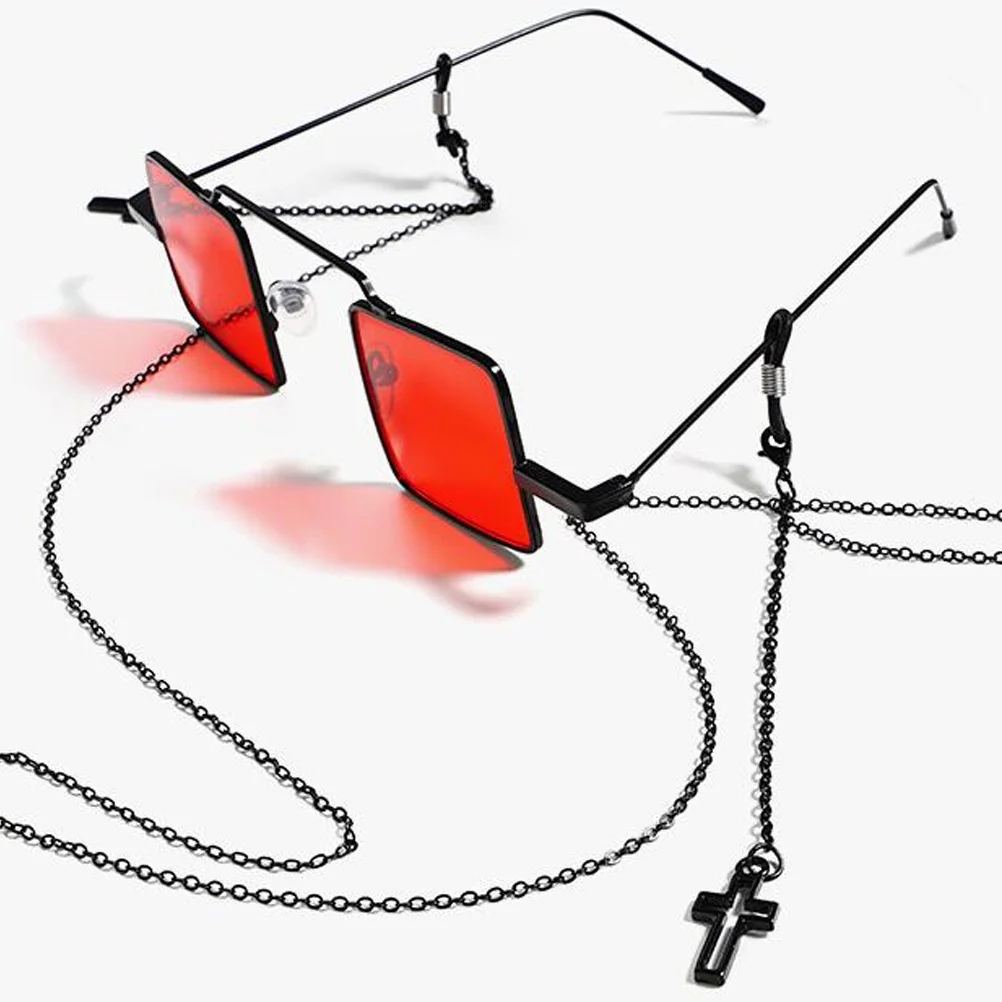 1Pcs Eyeglasses Chain Black Retro Style Non-Skid Face Mask Cord Durable Glasses Accessory Practical Mask Strap for Outdoor