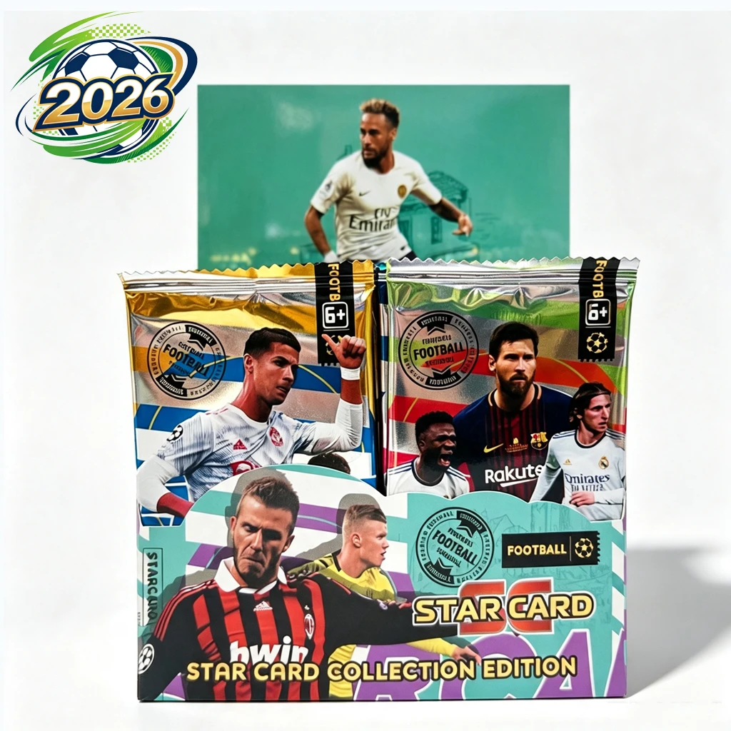 36packs Panini 2026 Game Match Star Card Series C Roya, Mal, Neymar, Messi Star Flash Card Collection Card Board Game
