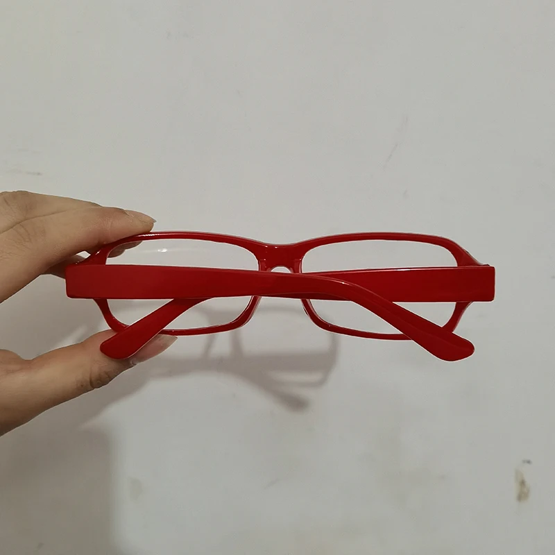 Japanese Anime Free! Ryugazaki Rei Cosplay Red Flat Mirror Glasses Retro Square Role Playing Props Accessories  Eyewear