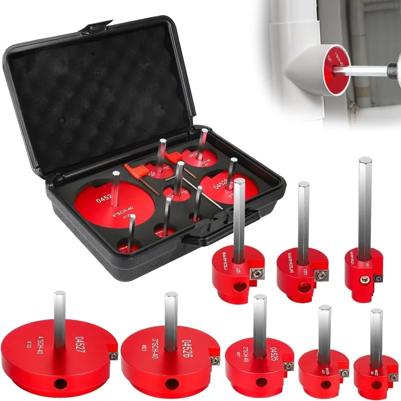 8-Piece set of PVC pipe reamer, water pipe joint, pipe expansion knife PVC