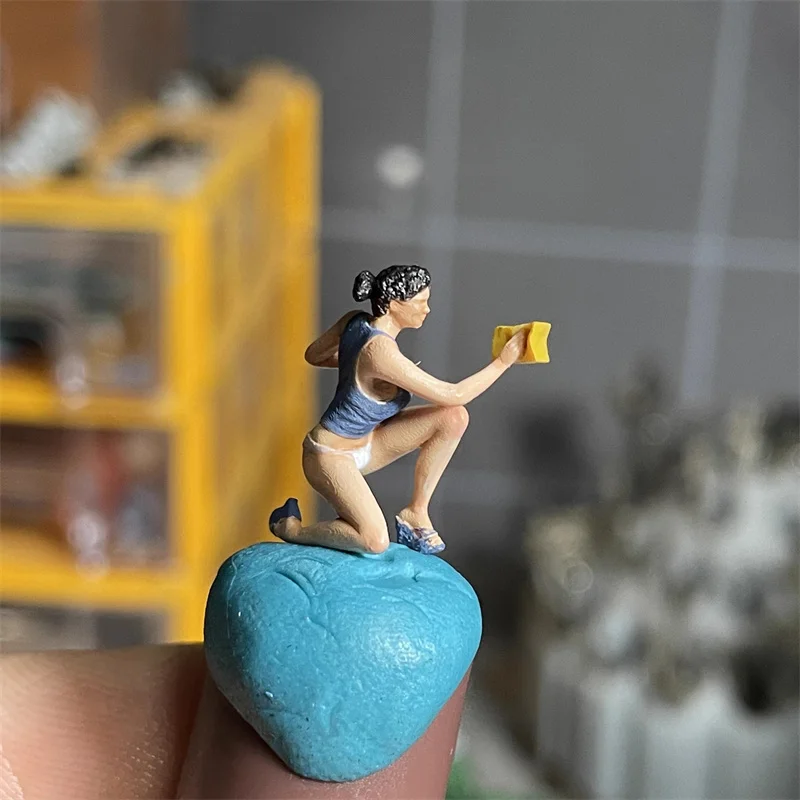

1:64, миниатюрные фигурки диорамы из смолы, аксессуары для гаражных сцен, минифигурки, модель красоты, магазин для ремонта автомойки, игрушечный дисплей «сделай сам»