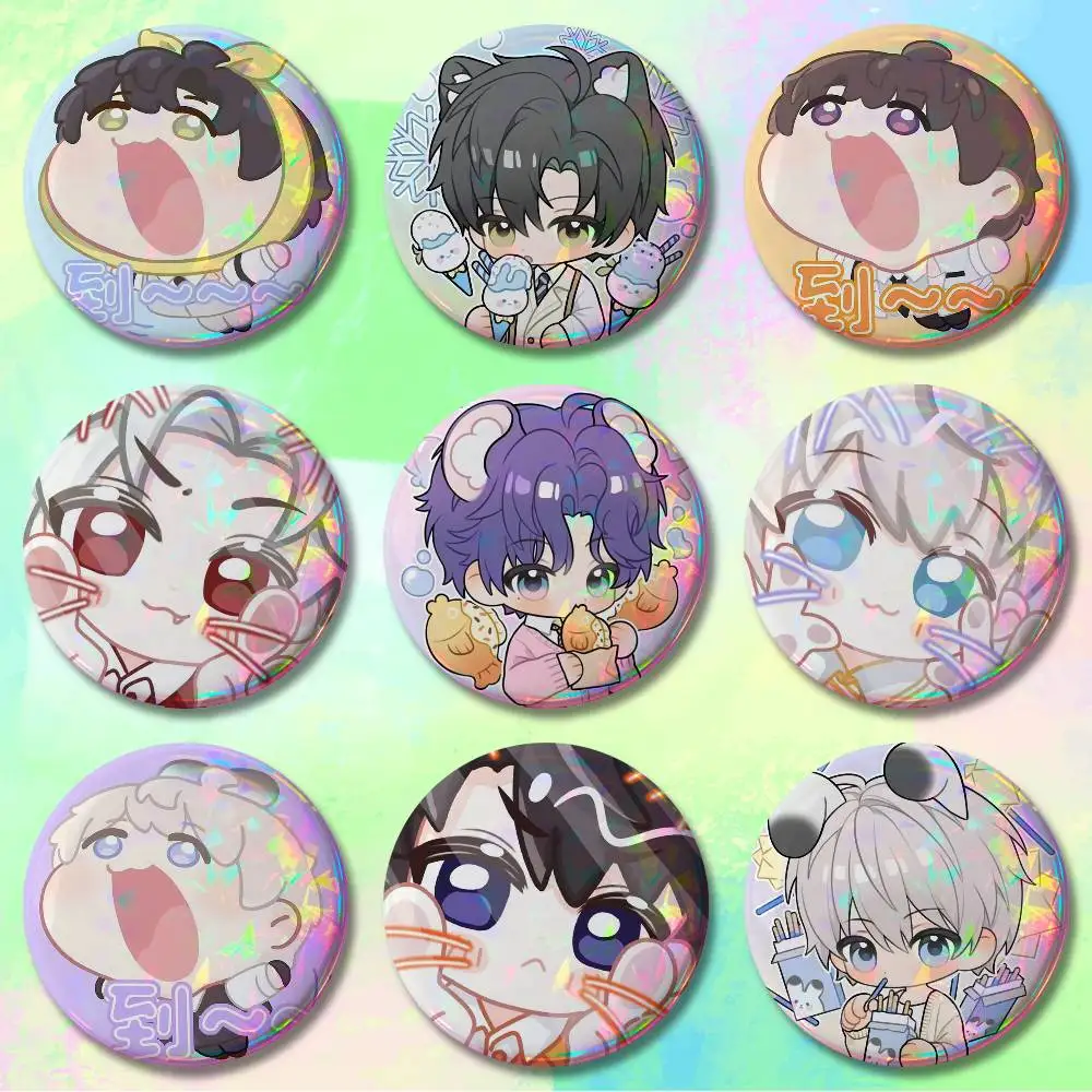 L-Love And Cute D-Deepspace Badges 25 32 44 58 75 mm Round Cosplay Pin Bag Decor Fans Collect Friends Gifts Brooch Souvenir