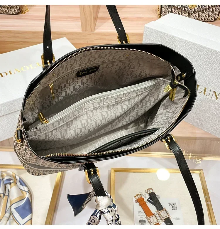 Famous Designer Luxury Brand Embroidery Shoulder Messenger Bags Large Capacity Casual Totes High Quality Women Purse And Handbag