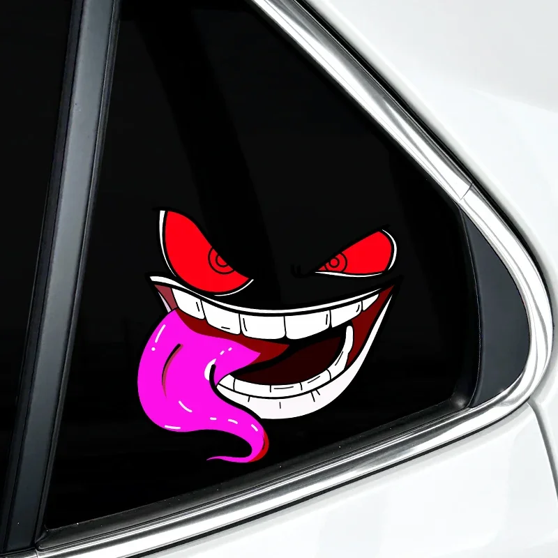  Personalized Expression Stickers Electric Scooter Motorcycle Head Reflective Stickers Waterproof Decorative Stickers  ﻿ image 4