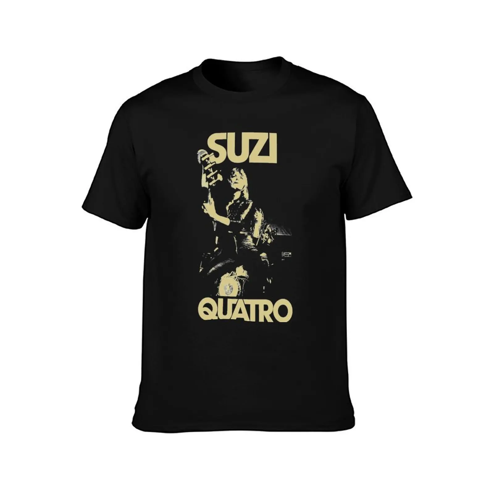 Suzi Quatro Rock and singing retro 2 Essential T-Shirt, Summer Casual Cotton Tee, Oversized Streetwear Tops, Unisex Men Women