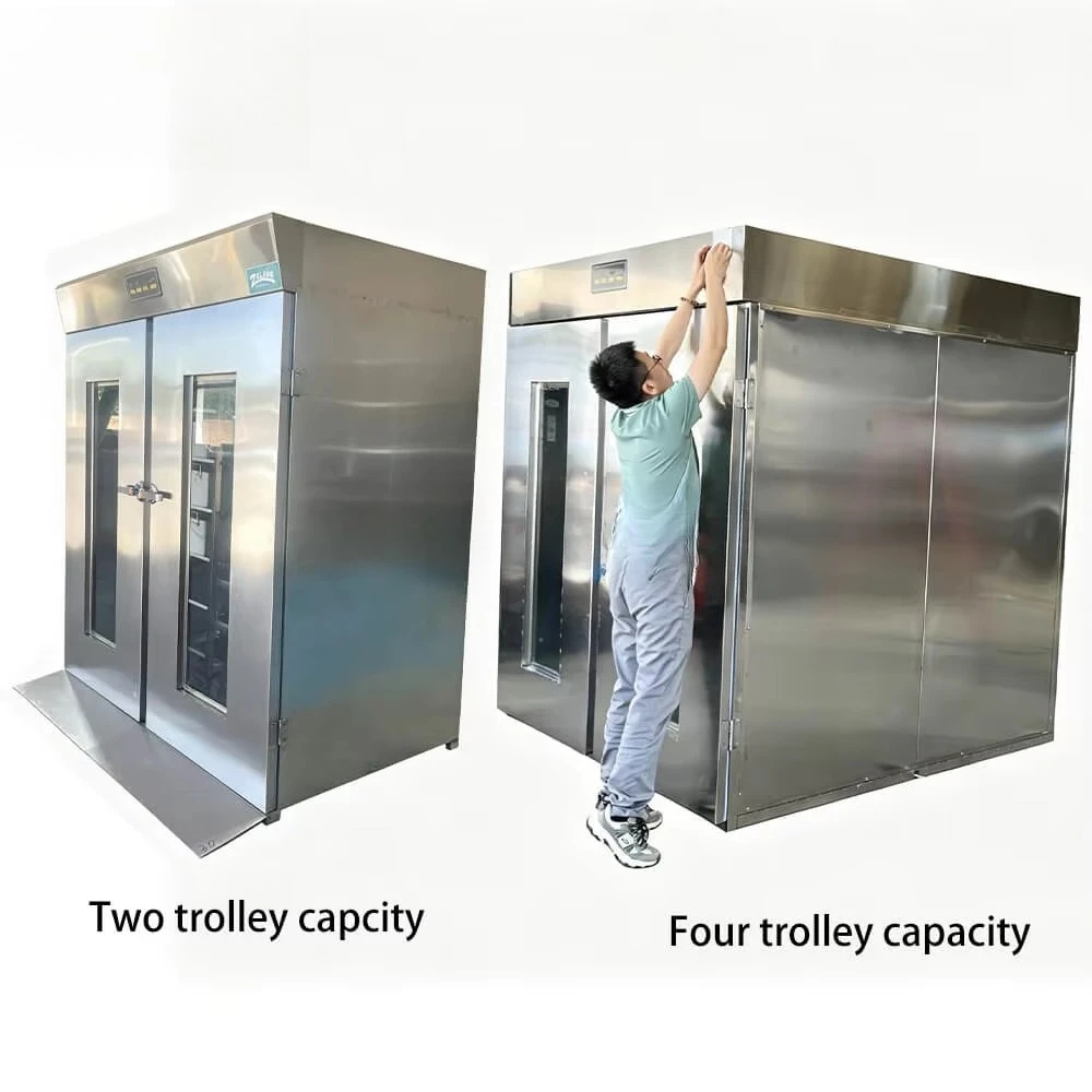 Commercial Trolley Bread Proofer Room Double Door Food Grade Stainless Steel Dough Fermentation Cabinet Temperature Humidity