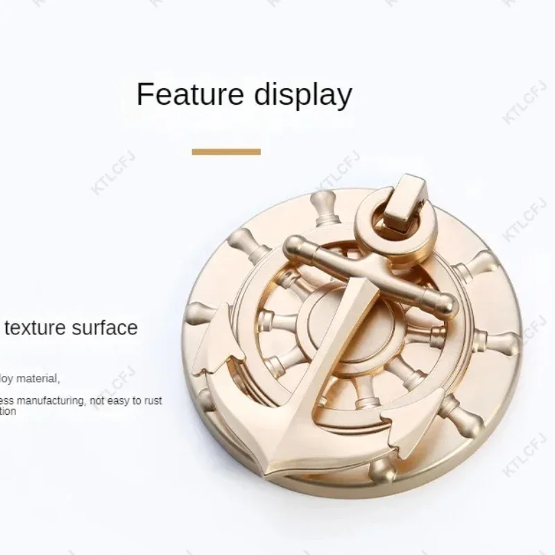 

European American Style Light Luxury Ship Anchor Shaped Door Knocker Modern Minimalist Zinc Alloy Door Anti-theft Door Knocker