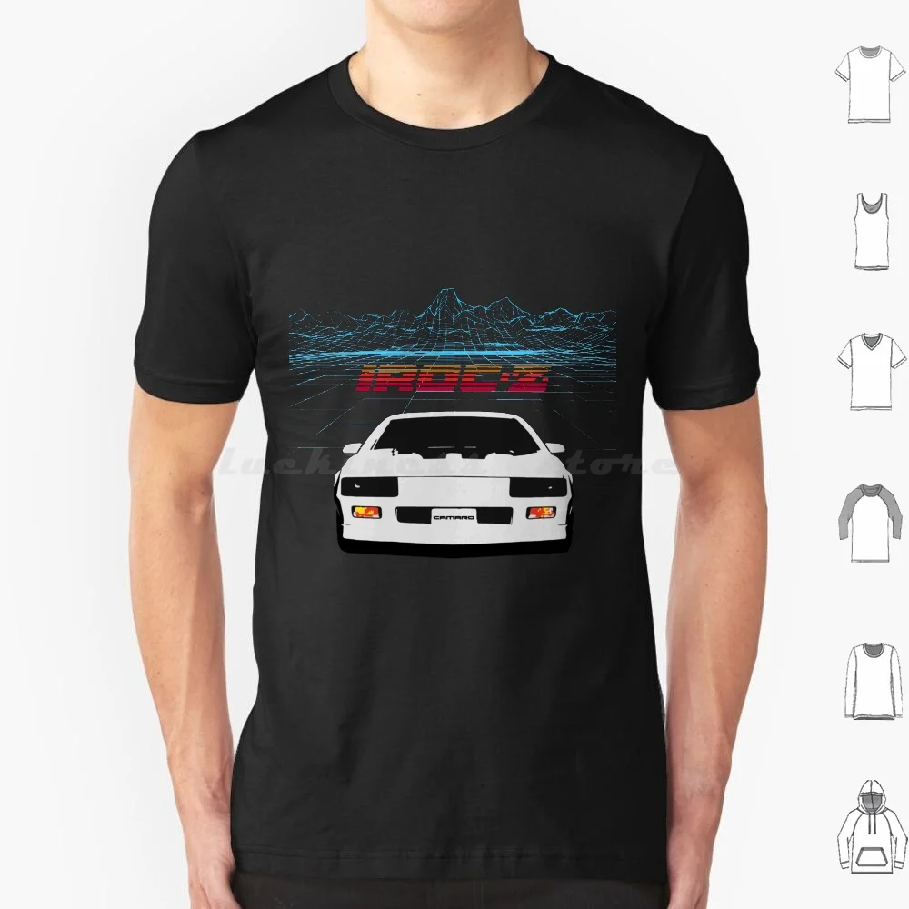 T-shirt en coton pour hommes et femmes, RET Grid Camaro Iroc-Z, DIY Print Z 28, Vintage Classic Z28, Synthwave Camaro Car 80s oral y Outrun