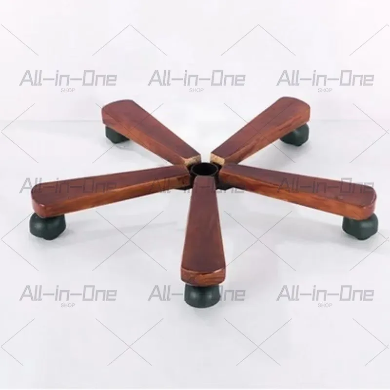 Solid wood base computer chair swivel chair office chair turntable chassis tripod