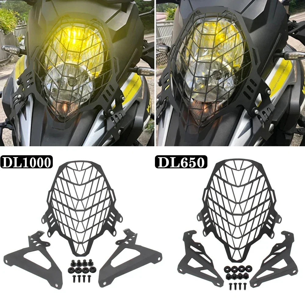 

Headlight Guard Head Light Aluminum Grill Cover Protector For SUZUKI DL 650 1000 VSTROM 650 V-strom 1000 Vstrom 1000 2017 - 2019