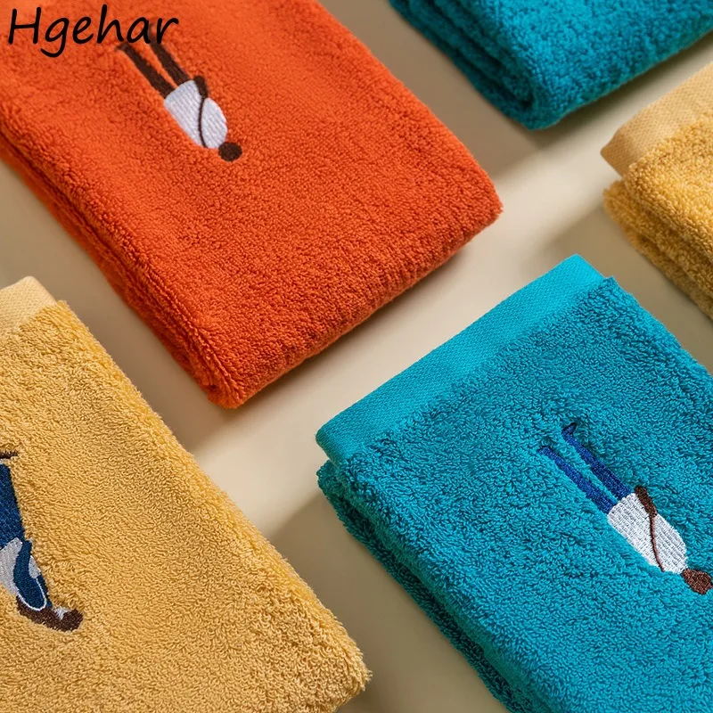 Travel Pure Cotton Absorbent Thickened Bath Towel Couple Household All-Purpose Reusable Adults Simple Daily Skin-friendly Chic