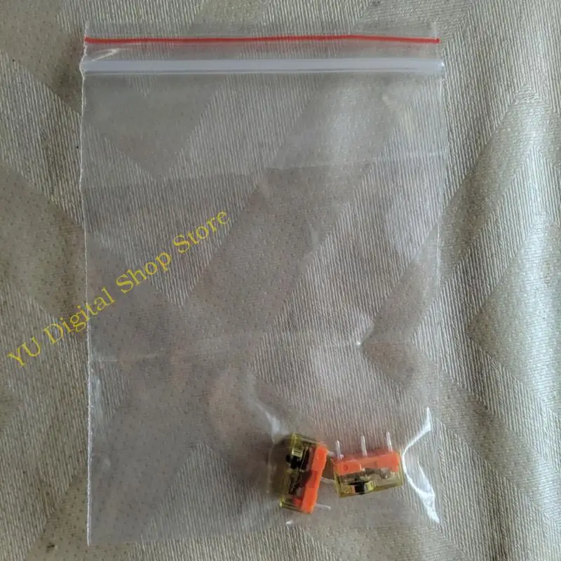 96BA 2 Pieces/set TTC Dustproof Gold Mouse Micro Switch Repair Replacement Compatible for Gaming Mouse Repair Parts