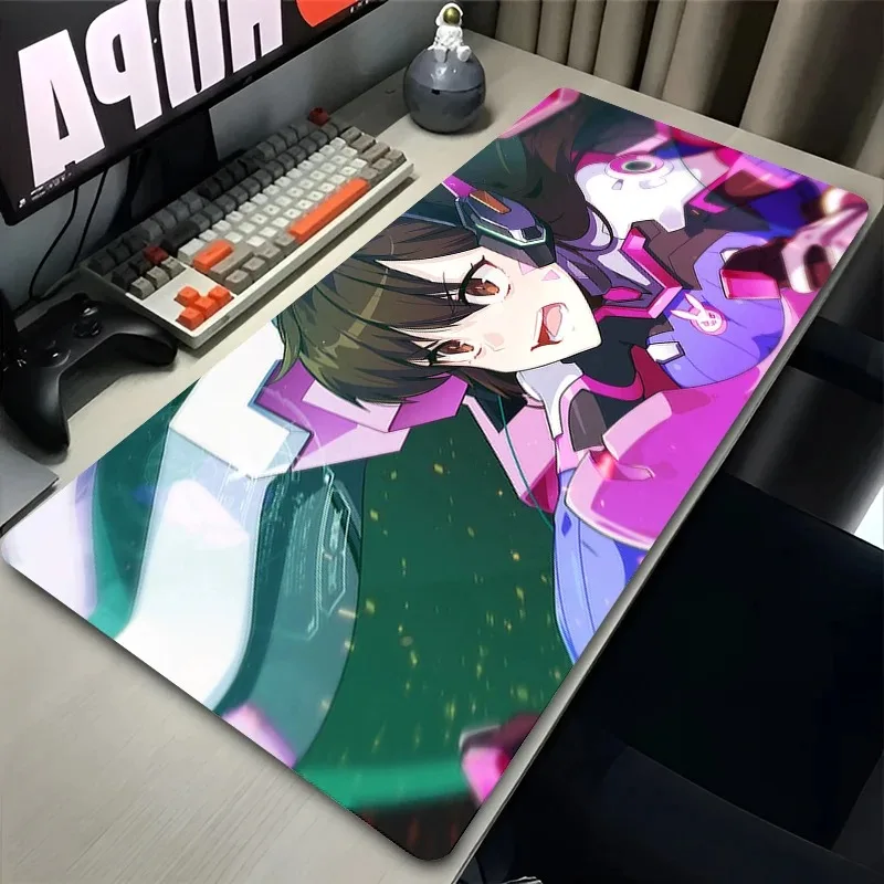 Kawaii مثير أنيمي فتاة ماوس الوسادة XXL السجاد الكمبيوتر المحمول Overwatch D.Va ماوس الكمبيوتر الوردي الألعاب اكسسوارات حصيرة مكتبية لينة لوحة المفاتيح البساط