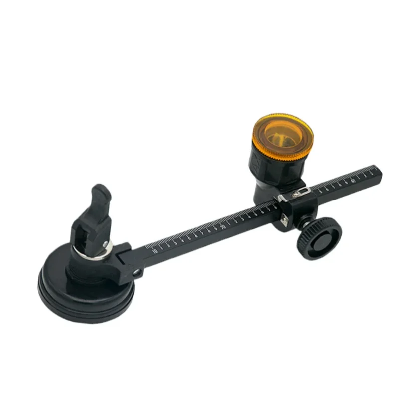 Circular Glass Cutter Adjustable 40-90cm Clear Scale Strong Suction Corrosion Oil Cutter Head Suction Cup for Glass &