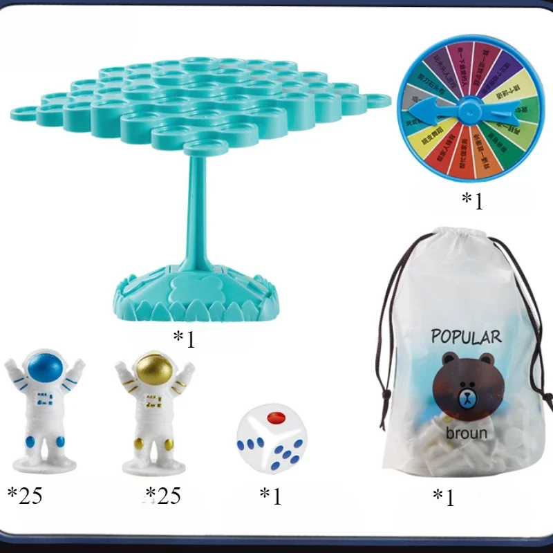 Árbol de equilibrio de rana para niños, juguete de matemáticas Montessori, juego de mesa de equilibrio, interacción entre padres e hijos, juego de equilibrio de mesa, juguete para regalo