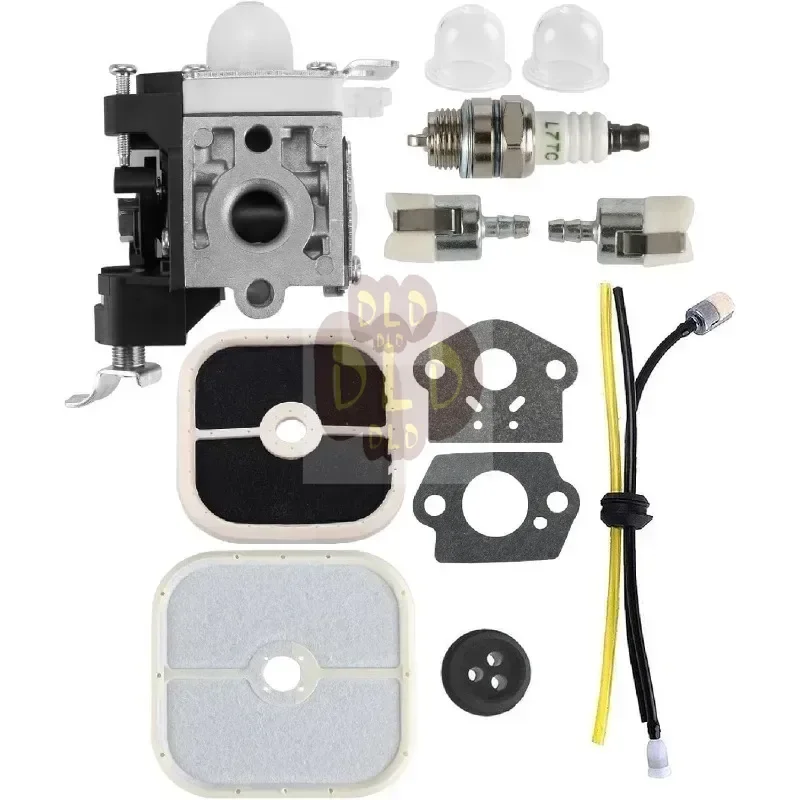 Carburador con kit de línea de combustible para desbrozadora Echo, compatible con Zama RB-K85, Echo PB-265L, PB-250LN, ES-250, soplador A021001350, A021001352, K90, K106
