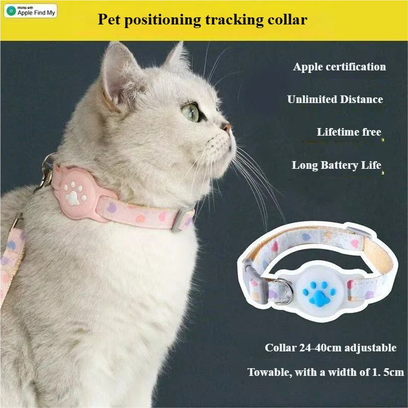 

GPS-трекер для домашних животных, собаки, кошки, устройство слежения за местоположением в реальном времени, водонепроницаемый анти-потерянный ошейник, искатель приложения